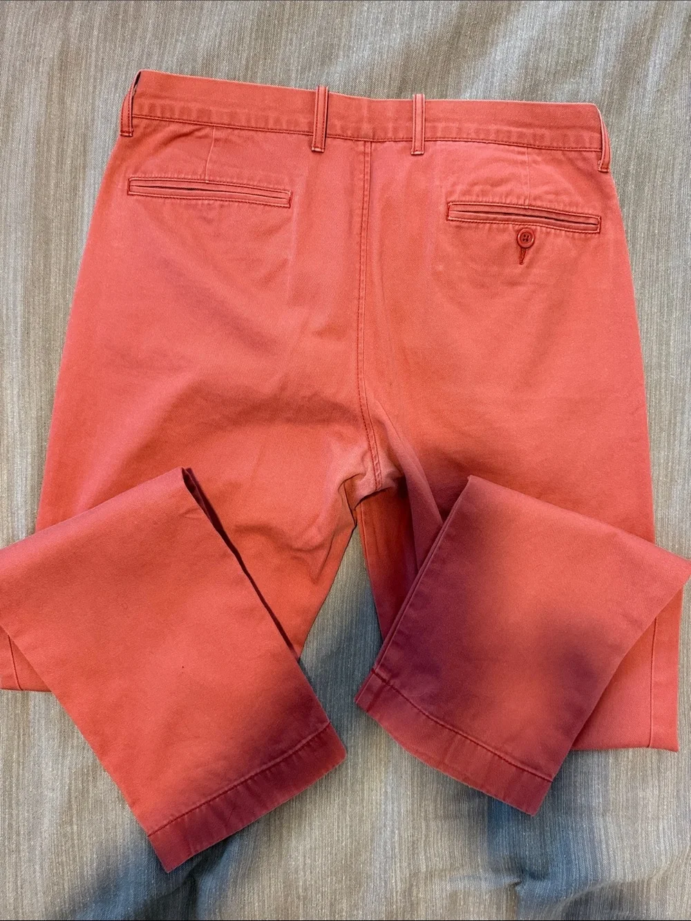 J. Crew Men's Coral-Red Chino Pants